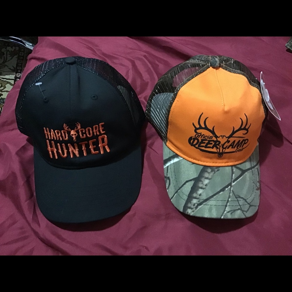 2 Hardcore Hunter, DEAR CAMP Trucker Hat Cap. NEW